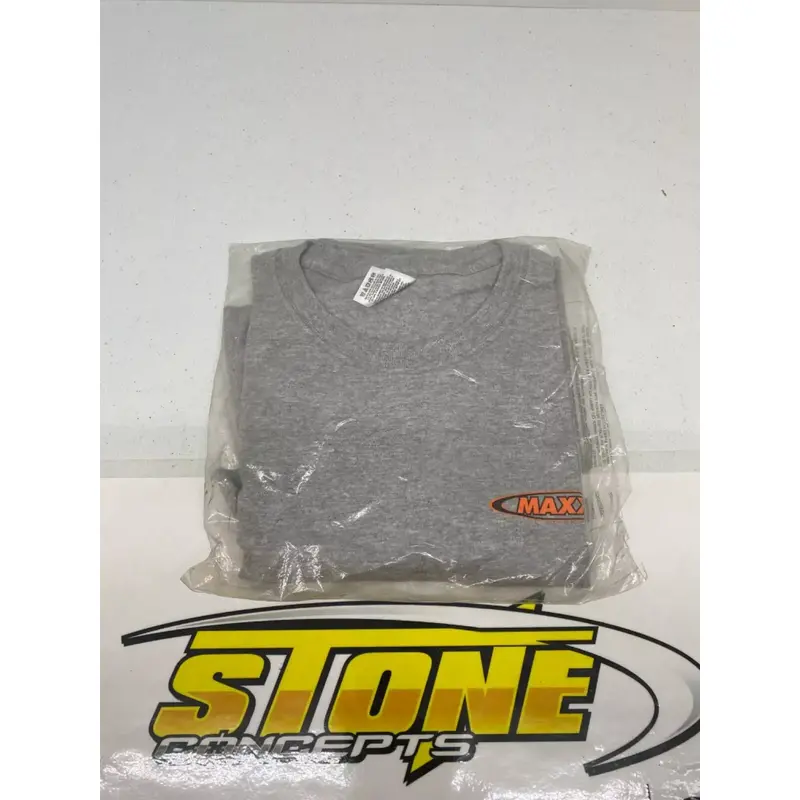 MAXXIS TIRES MENS Tee T-Shirt LARGE GREY Short-Sleeve ATV MX TIRE COMPANY