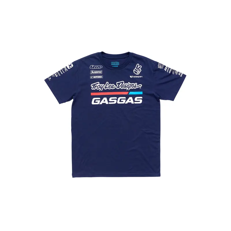 TLD Gas Gas Team Tee Navy, Medium