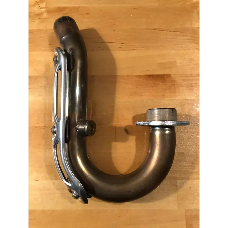 O2 SENSOR BUNG NEW YFZ450R YAMAHA EXHAUST PIPE HEAD HEADER STOCK 09  HEAT SHIELD