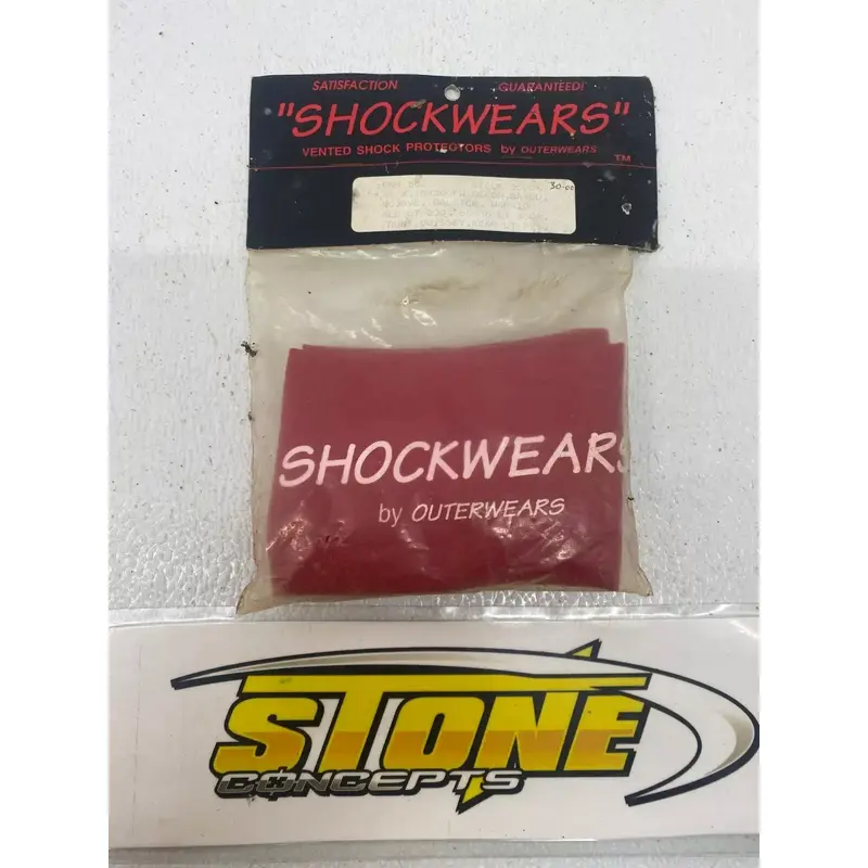Outerwears Shockwears Shock Cover FRONT 9" SET OF COVERS BLASTER RED