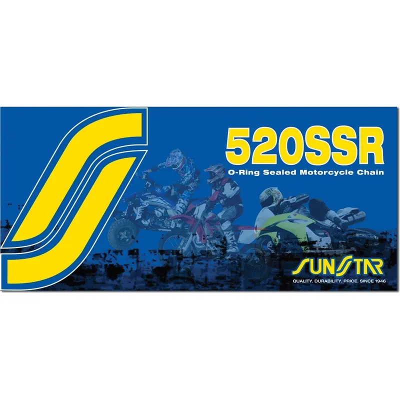 Sunstar 520SSR Sealed O-Ring Chain 120 Links Natural SS520SSR-120