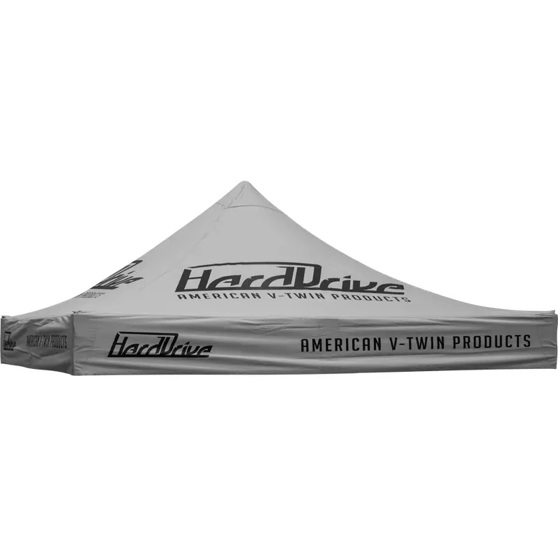 HARDDRIVE CANOPY GREY WITH LOGO 10' X 10' REPLACMENT TOP