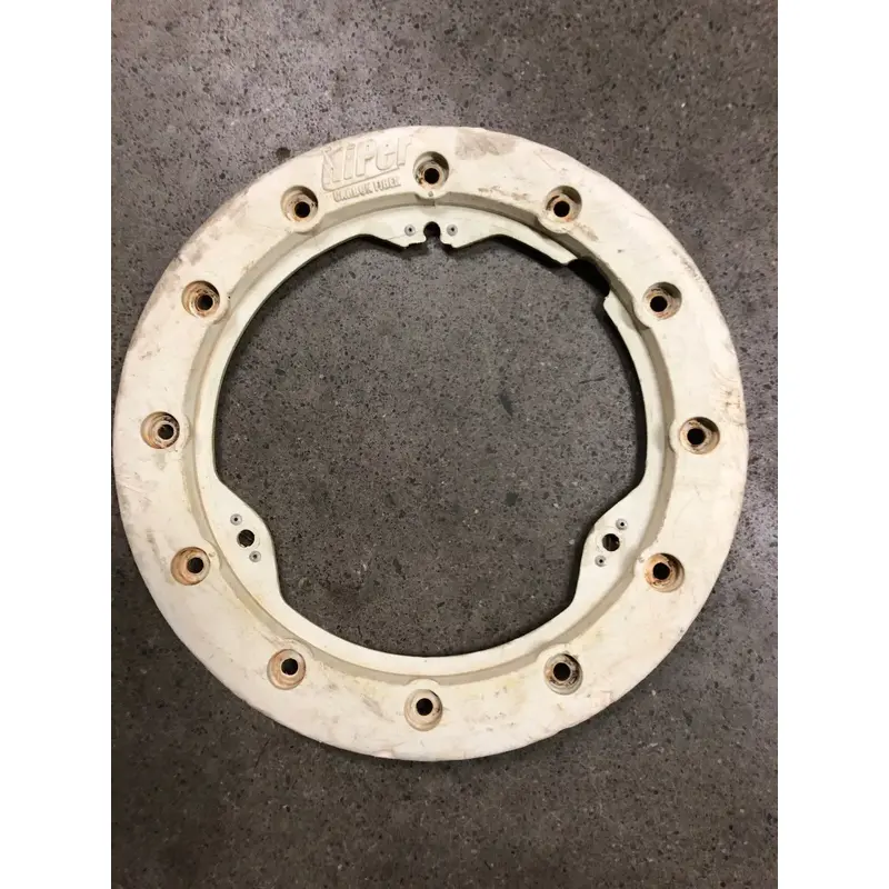 10" WHITE HIPER CARBON FIBER FRONT WHEEL BEADLOCK RINGS CF1 TECH3 RING KFX