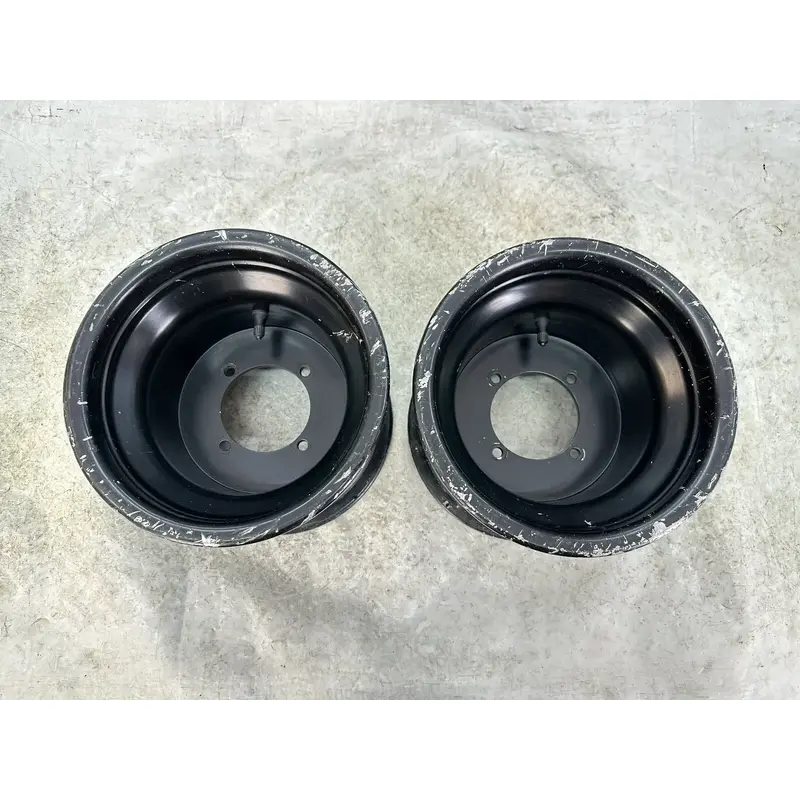 USED OEM 08 09 10 OUTLAW 525 S / 450 MXR STOCK BLACK REAR BACK WHEEL RIM SET