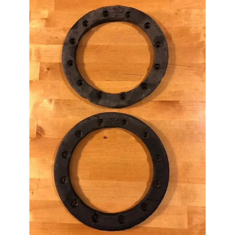 9" SET BLACK HIPER CARBON FIBER REAR WHEEL BEADLOCK RINGS CF1 TECH3 RINGS KFX