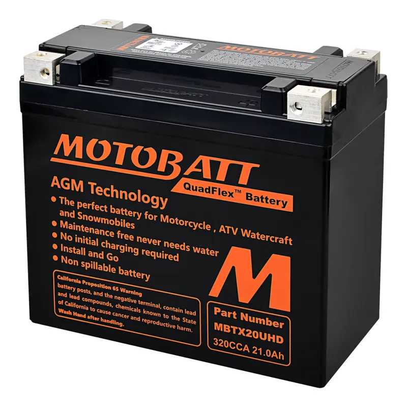 MOTOBATT BATTERY MBTX20U(HD) SEALED FACTORY ACTIVATED