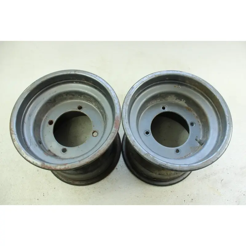 2002 Suzuki Quadrunner 250 OEM 10x9.5 Rear Wheel Set  B4464