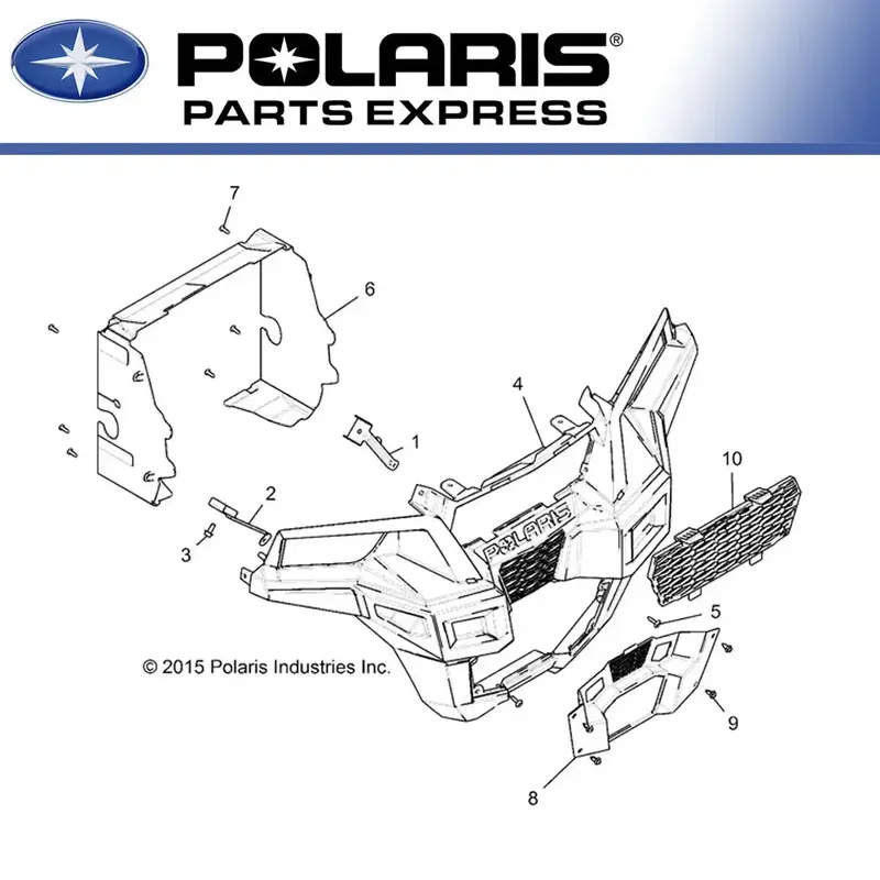 NEW GENUINE POLARIS 2016-2021 GENERAL1000 FRONT LOWER FASCIA 5452178-070 OEM