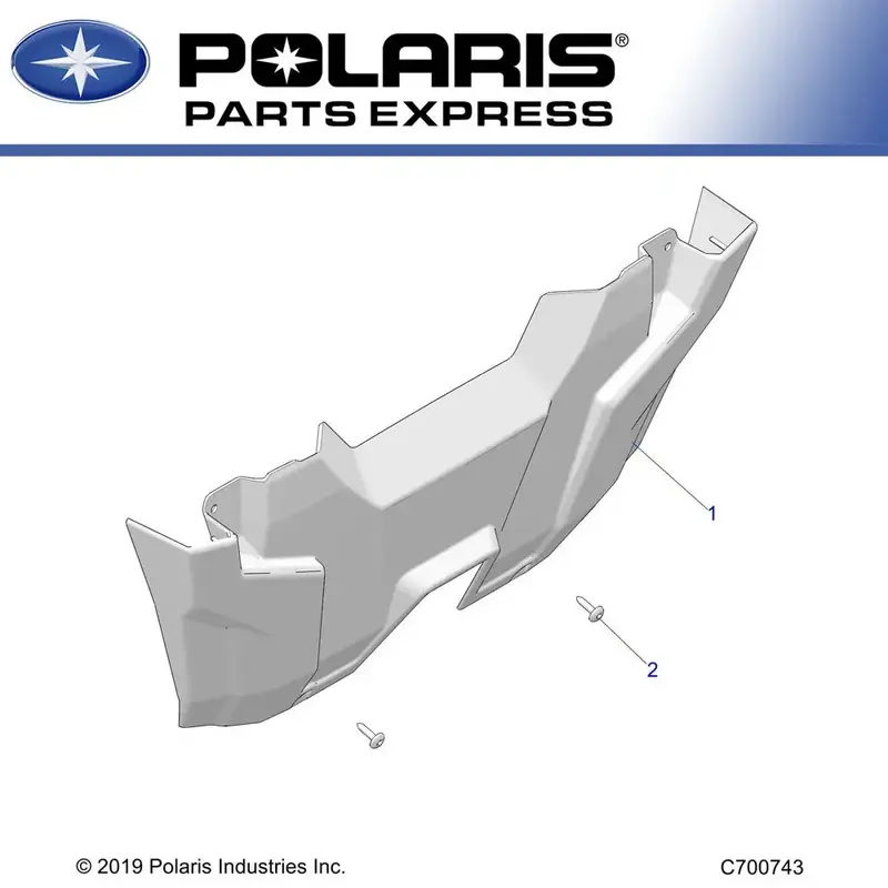 NEW POLARIS 2020-21 RANGER 1000 FS/CREW FRONT LOWER FASCIA BLACK 5455854-070 OEM