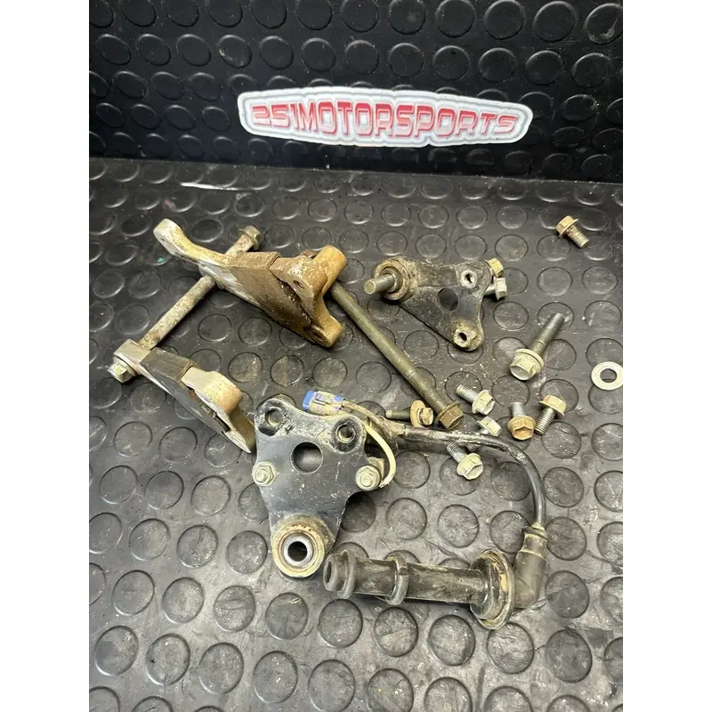 03-06 KFX400 LTZ400 KFX 400 UPPER LOWER ENGINE MOTOR MOUNTS BRACKETS BOLTS SET