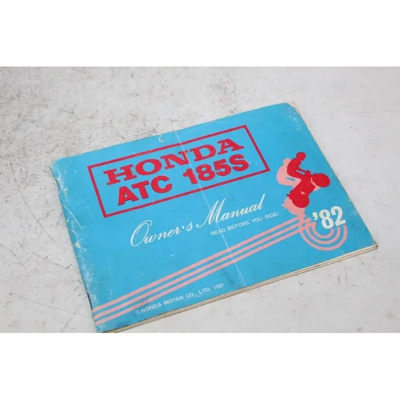 1982 Honda ATC185S Genuine OEM Owners Owner's Manual Book (B)