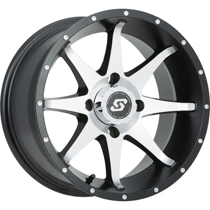 SEDONA STORM WHEEL 14X7 4/110 5 2 ( 10MM) BLK/MACHINED