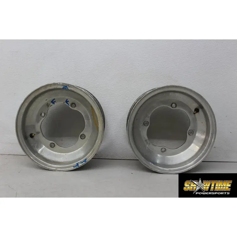 98 YAMAHA WARRIOR 350 FRONT WHEELS RIMS PAIR (SLIGHT DAMAGE)