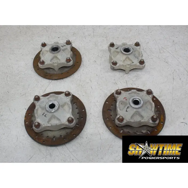 05 POLARIS SPORTSMAN 500 FRONT REAR BACK WHEEL RIGHT LEFT HUBS HUB SET