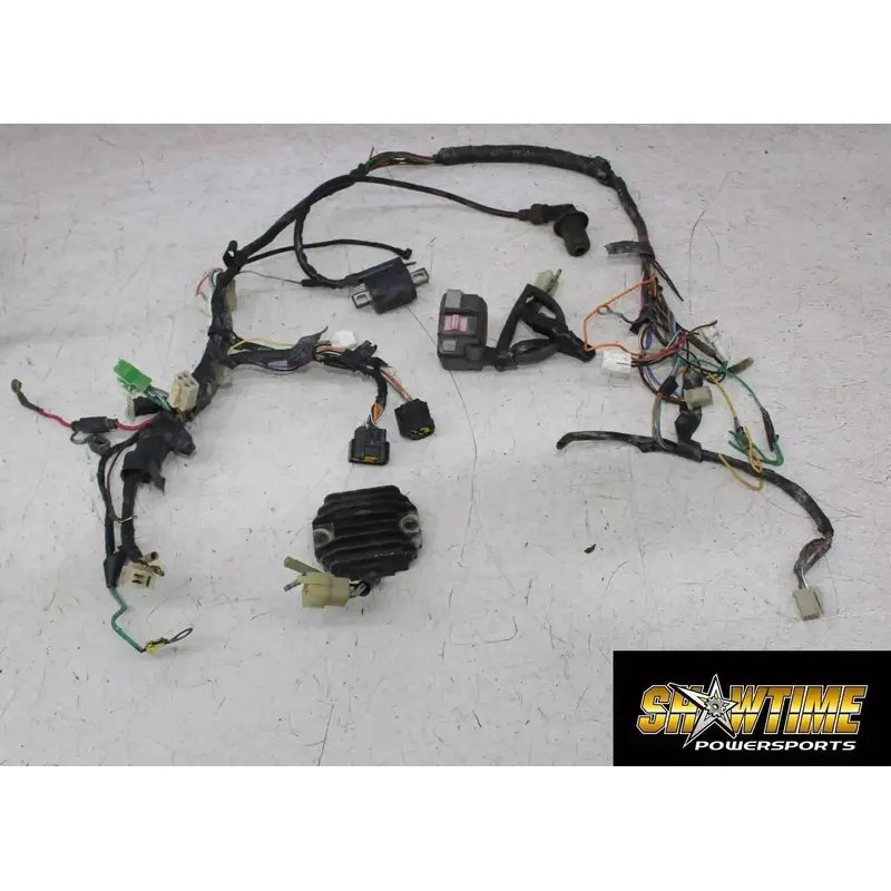 07 YAMAHA RAPTOR 350 MAIN ENGINE WIRING HARNESS RECTIFIER COIL ON OFF SWITCH
