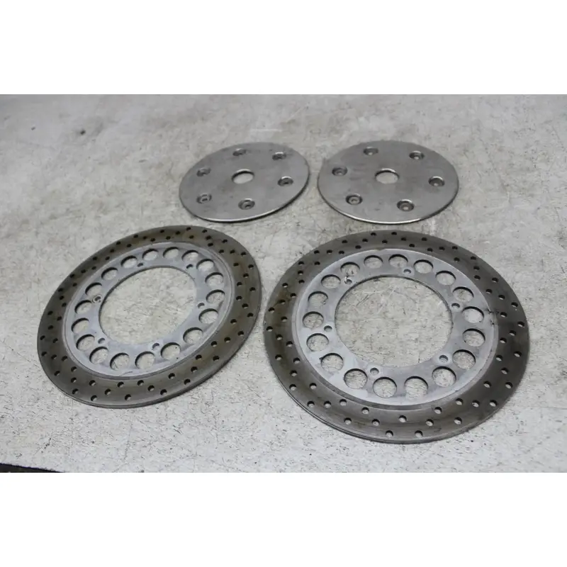 2003 Yamaha Road Star XV1600A FRONT LEFT RIGHT BRAKE ROTORS DISCS W/ COVERS