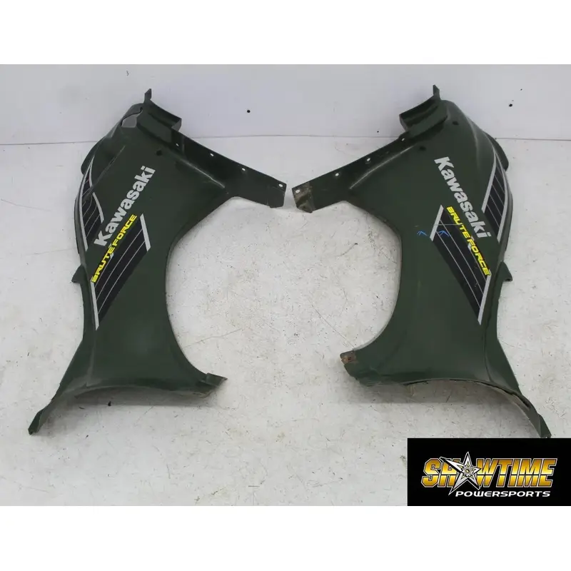 05-07 KAWASAKI BRUTE FORCE 750 KVF750 RIGHT LEFT SIDE FAIRINGS PANELS COVERS