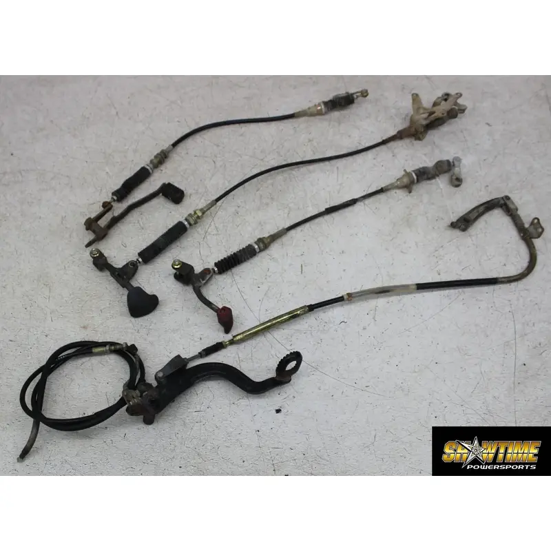 92 SUZUKI QUADRUNNER 250 LTF250 2X4 REVERSE CLUTCH BRAKE SHIFTER CABLE LINE SET