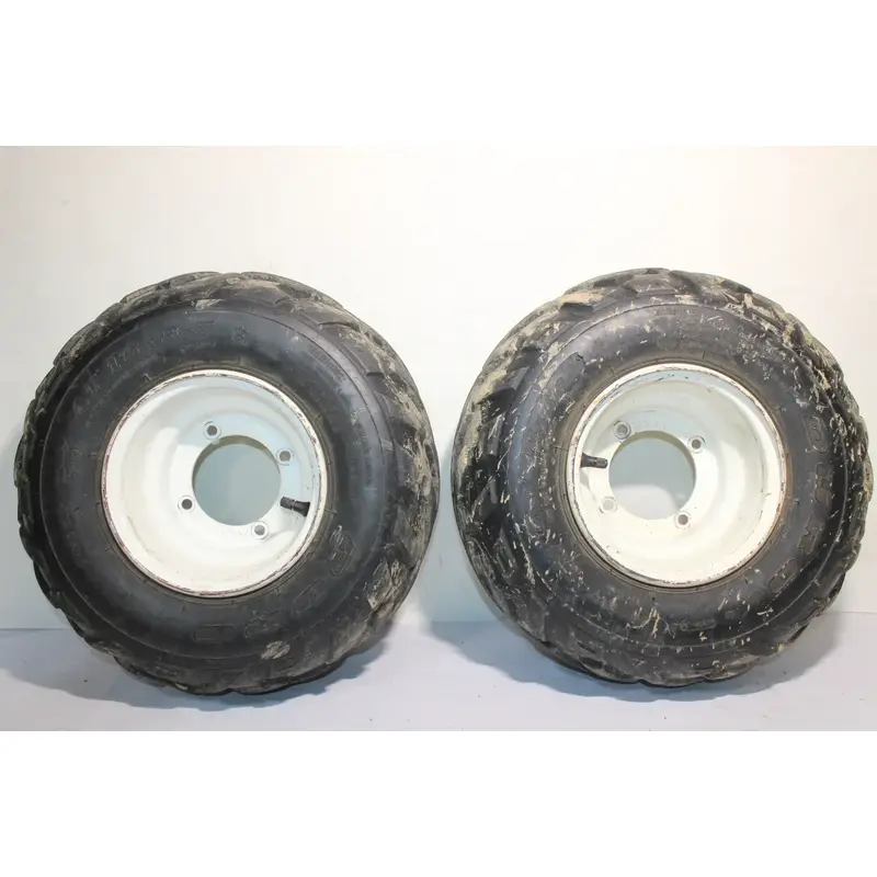 2001-2003 Polaris Scrambler 50 Rear Back Wheels Rims W Tires 16x8-7