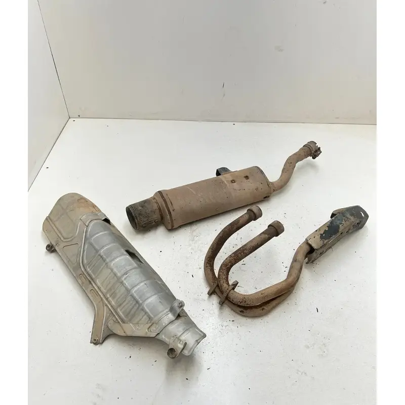 87 1987 Honda Fourtrax Trx 350 TRX350 OEM GOOD Exhaust Header Pipe Silencer Heat