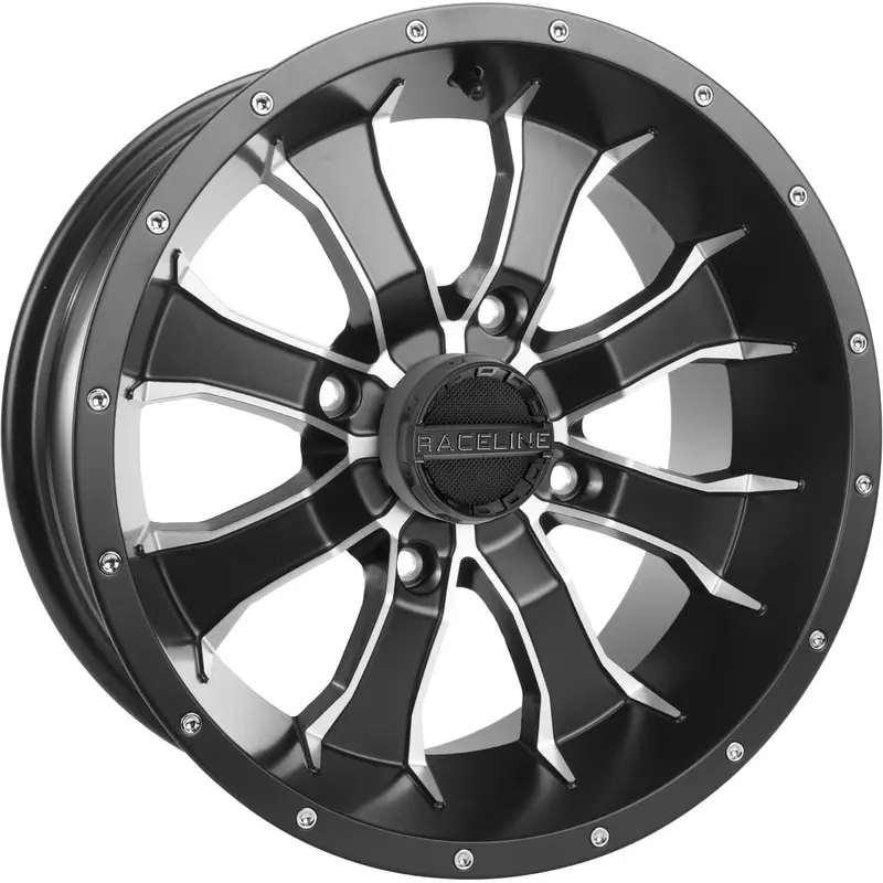 RACELINE MAMBA WHEEL 14X7 4/115 5 2 ( 10MM) BLK/MACHINED