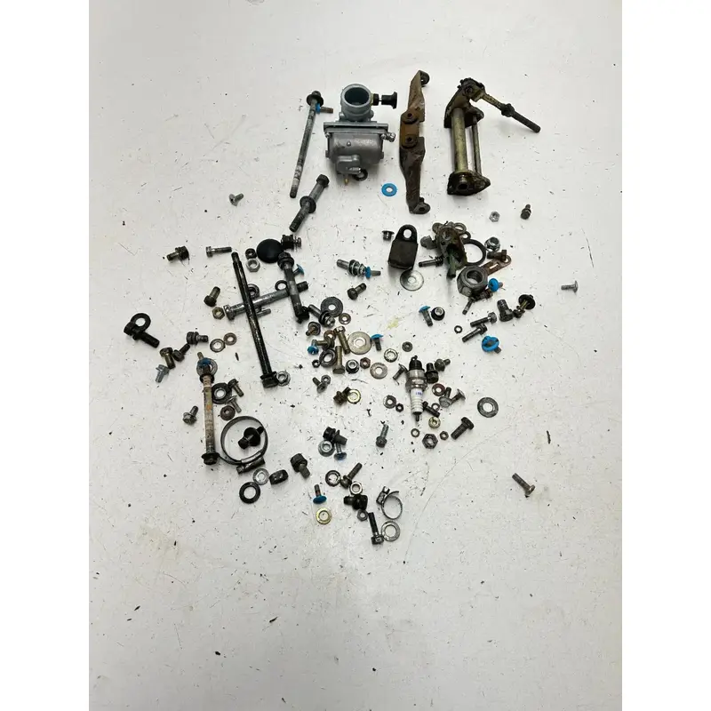 83 1983 Yamaha Tri Moto 175 YT175K OEM LOT Bolt Hardware Mount Support Nut Carb