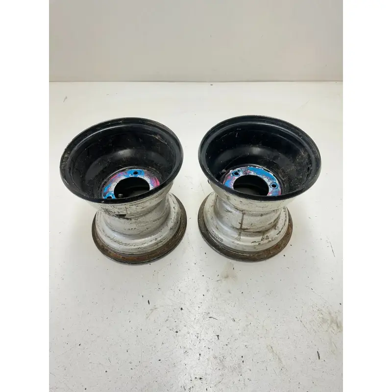 84 1984 Yamaha Tri Moto 225 DX YTM225DXL OEM STRAIGHT Rear Back Wheel Rim 8X8.5