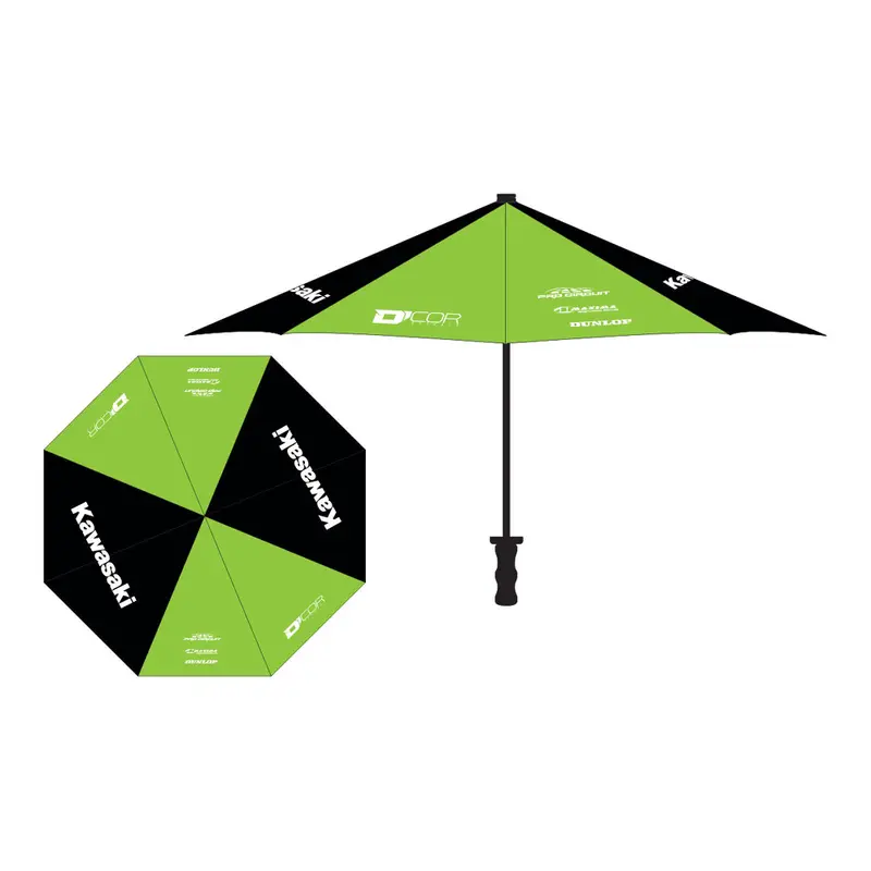 D-COR KAWASAKI UMBRELLA GREEN/BLACK