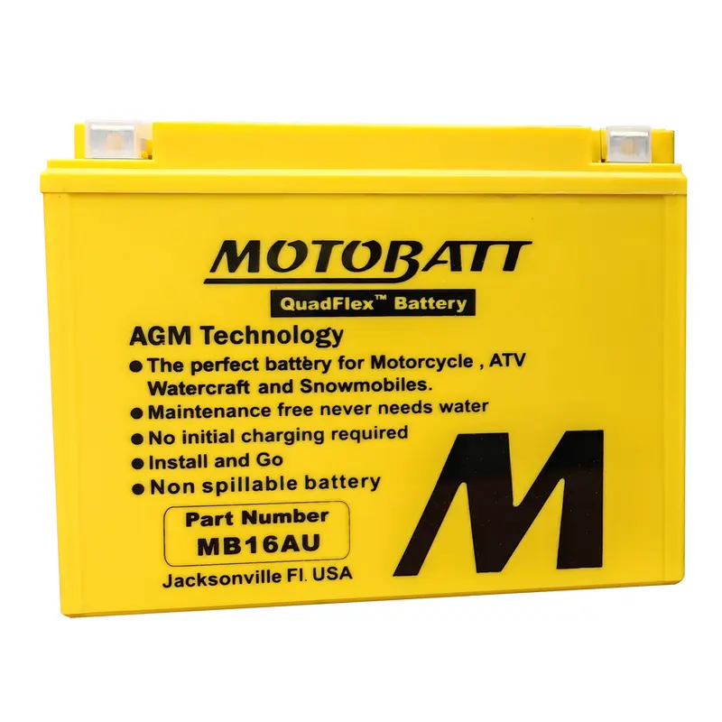 MOTOBATT BATTERY MB16AU SEALED FACTORY ACTIVATED