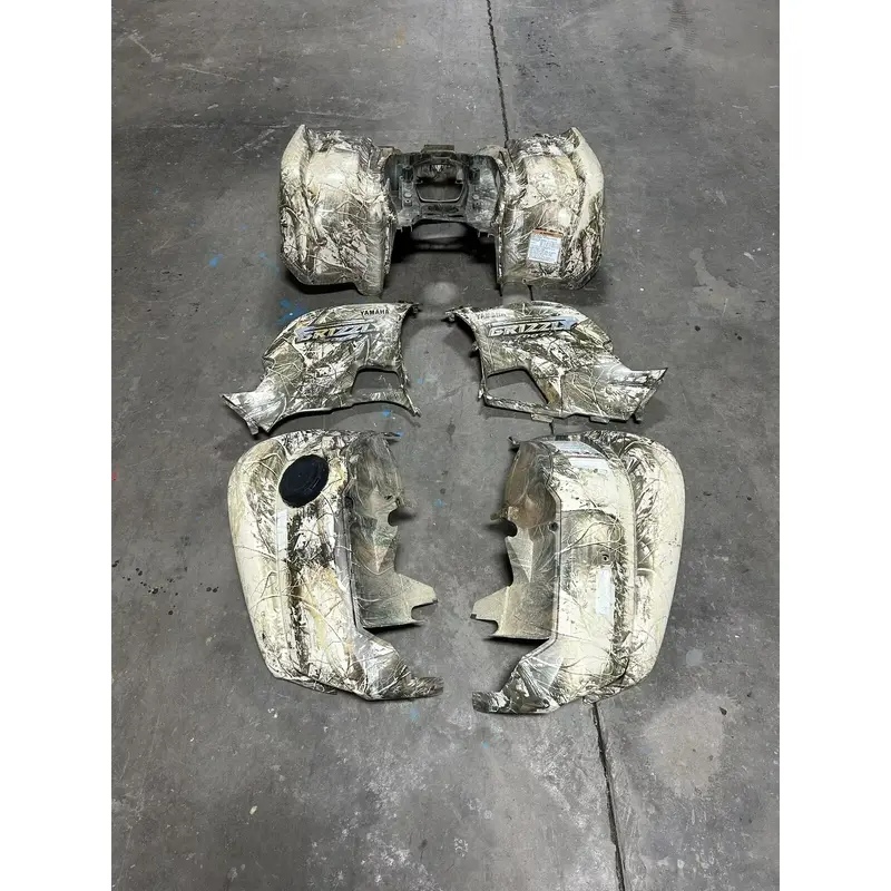 2008 08 Yamaha Grizzly 700 4x4 YFM700 OEM LOT Camo Plastics Fender Cover Fairing
