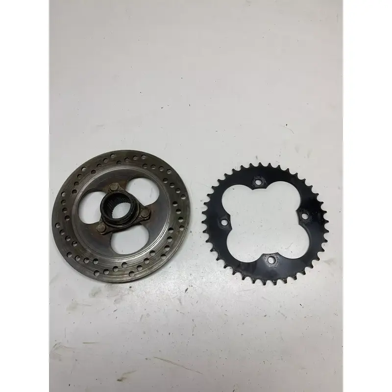 1991 91 Honda trx250x Fourtrax 250x LOT Rear Back Disc Brake Rotor Hub Sprocket