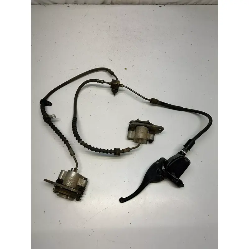 1999 99 Polaris Sport 400 L 2x4 WORKING! Front Brake Caliper Master Cyl Line