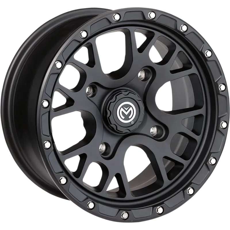 Moose offroad Wheel - 545X - Front/Rear - Black - 14x7 - 4/156 - 5 2 Kawasaki/Polaris/Yamaha