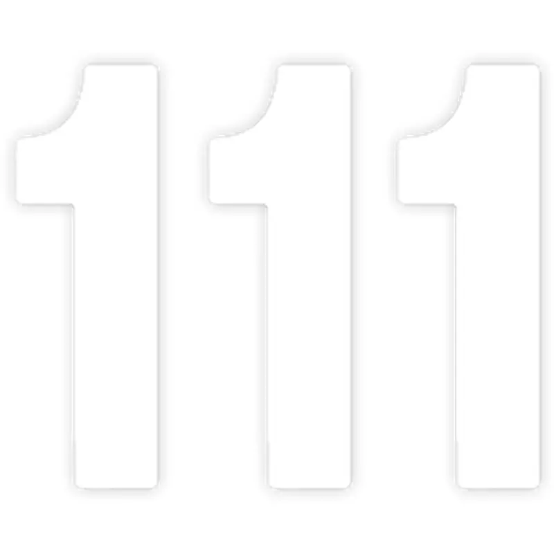 Factory effex Pro Number 1 - White - 8"