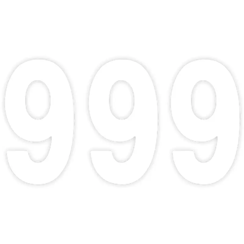Factory effex Pro Number 9 - White - 8"