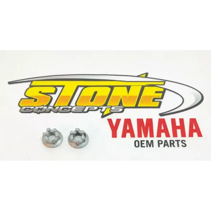 OEM YAMAHA YFZ450R YFZ450 RAPTOR 700 REAR AXLE HUB CASTLE NUT SET OF 2 16 x 1.25