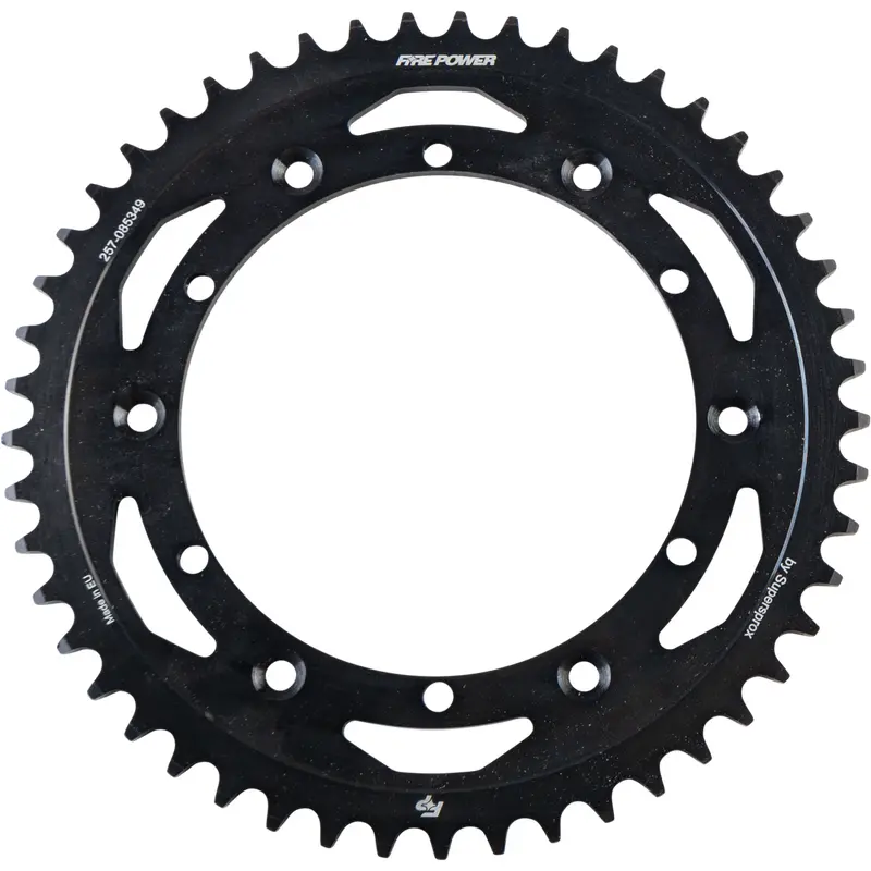 FIRE POWER REAR SPROCKET STEEL 49T BLK