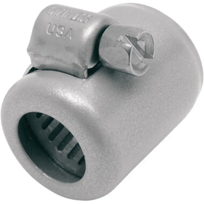 NAMZ CUSTOM CYCLE SILVER 3/8" ID HOSE CLAMPS 6-PK