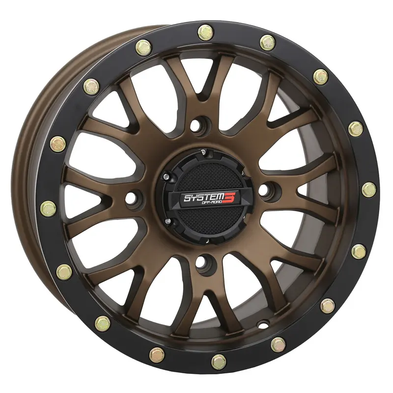 SYSTEM 3 ST3 WHEEL 14X7 5 2 ( 30MM) 4/110 MATTE BRONZE/BLACK