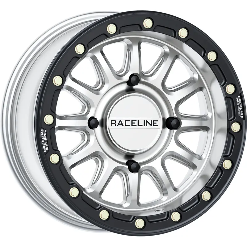 RACELINE ALPHA HYPER WHEEL 4/137 HYPER SILVER/BLK 15X7 ( 10MM)