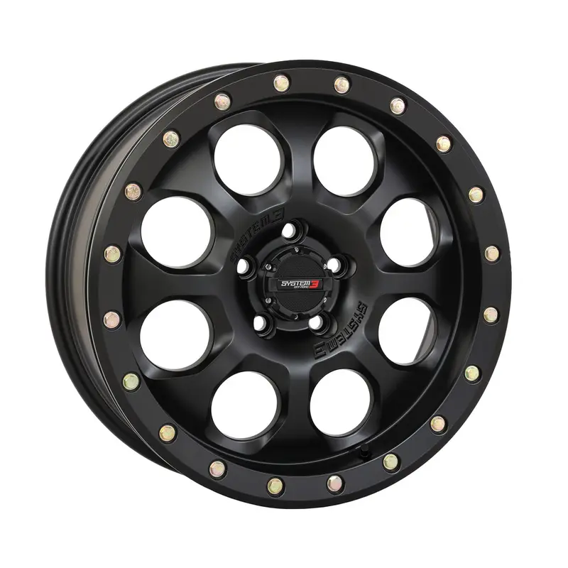 SYSTEM 3 SB7 BL WHEEL 18X7 4 3 ( 20MM) 4/137 MATTE BLACK