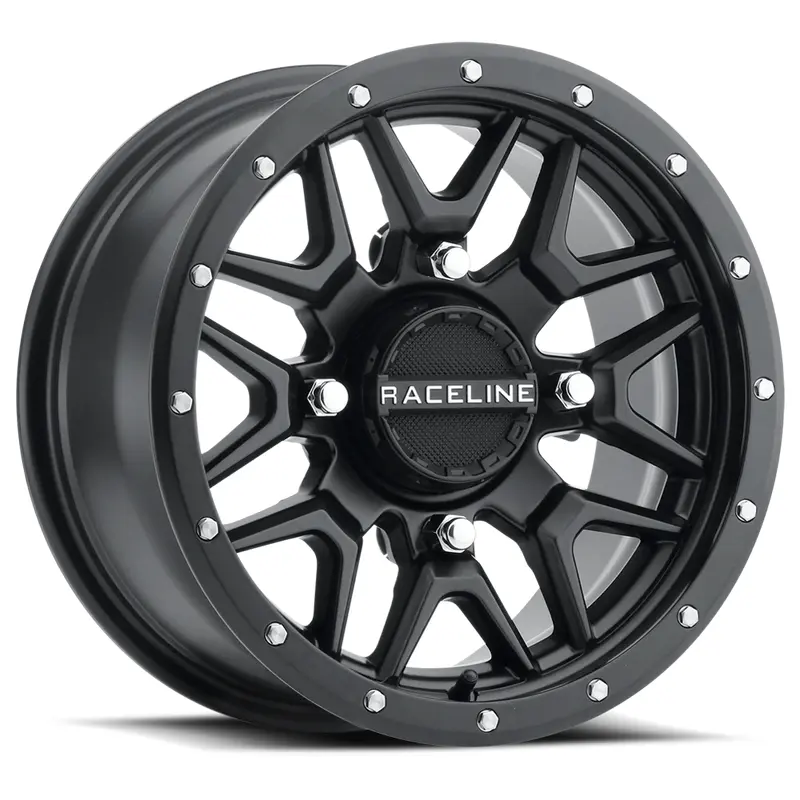 RACELINE KRANK WHEEL 15X7 4/156 5 2 ( 10MM) BLACK