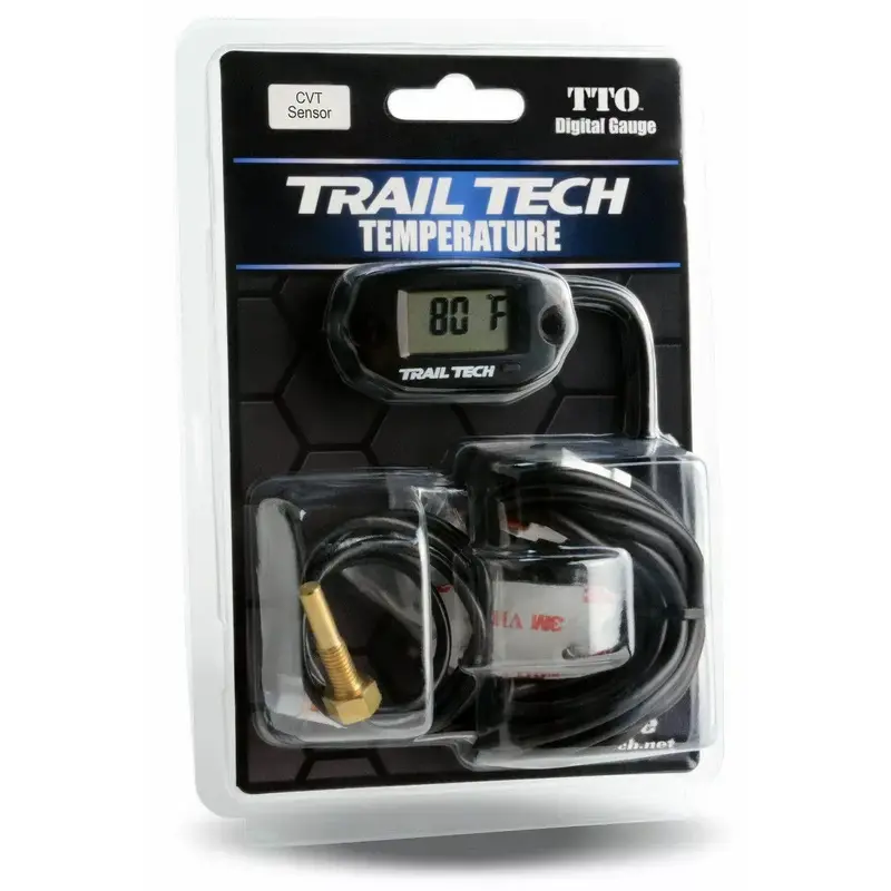Trail Tech ATV UTV Snowmobile CVT Clutch Belt Temperature Temp Gauge Meter