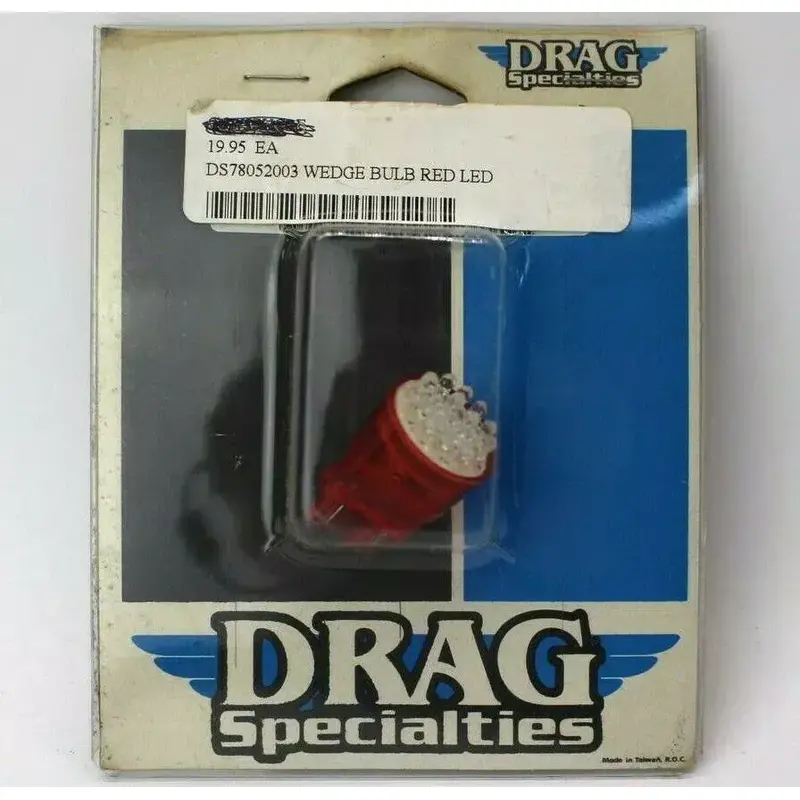 Drag Specialties Red LED Wedge Bulb DS78052003 7248