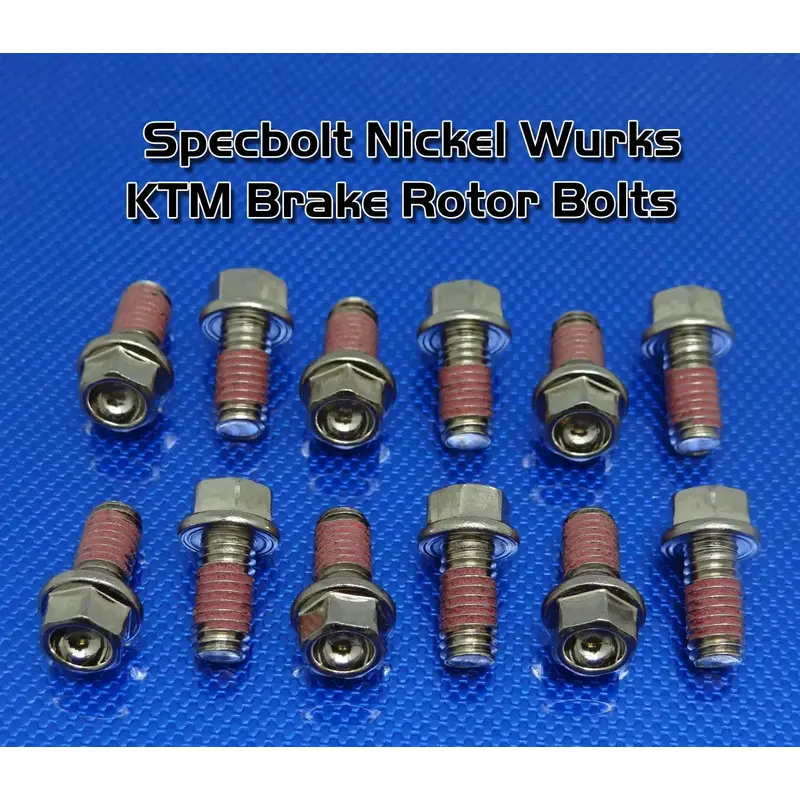 NICKEL BRAKE ROTOR BOLTS for KTM SX EXC 50 65 85 105 125 144 250 300 2 STROKES