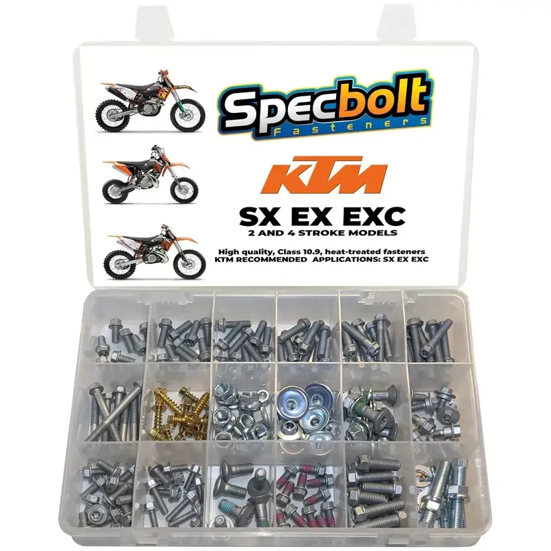 Specbolt Bolt Kit for KTM SX SX-F EXC & XCW 2 & 4 Stroke 125 250 300 350 450 500