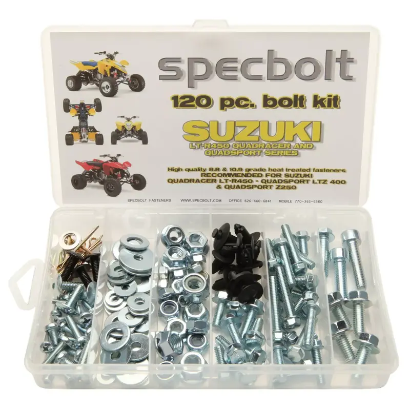 Suzuki LTR450 Bolt kit Z400 LT250 450 ATV fender body Specbolt 120 piece