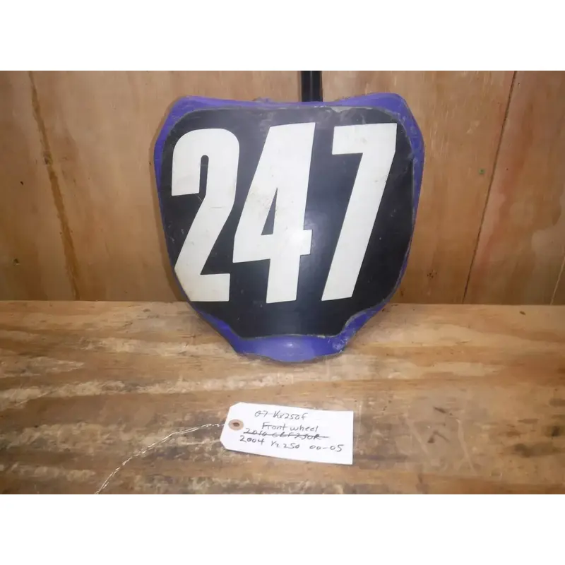 00-05 Yz250 (M3) Front Number Plate Plastic Blue Body