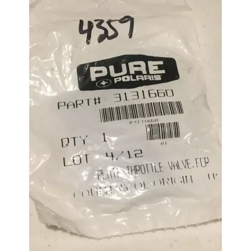 07-11 POLARIS OEM ATV Outlaw 450 525 Throttle Valve Vacuum Slide Plate O ring