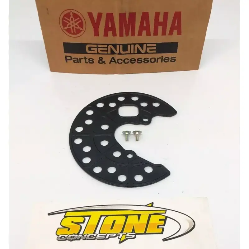 OEM YAMAHA YFZ450R FRONT BRAKE ROCK ROTOR GUARD & SCREW BINDING YFZ450X YFZ 450X